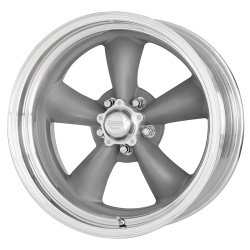 Джанта American Racing Vintage VN215 CLASSIC TORQ THRUST II 17X9.5 5x120.65 ET 8 83.06 MAG GRAY W/ MACHINED LIP