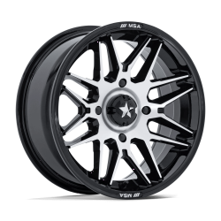Джанта MSA Offroad Wheels M52 RADAR UTV 15X7 4x110 ET 10 86.00 GLOSS BLACK MACHINED