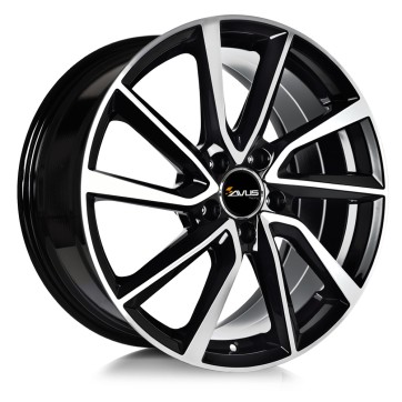 Джанта AVUS AC-518 BLACK POLISHED 7Jx17" 5x108 ET50 CB73.1