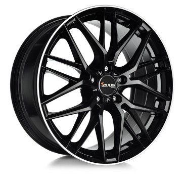 Джанта AVUS AF19 - RW 0.1 BLACK POLISHED LIP 7.5Jx17" 5x112 ET47 CB66.6