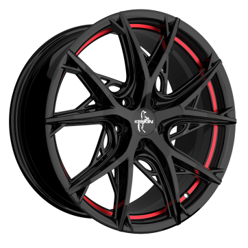 Джанта KESKIN KT24 THUNDER BLACK PAINTED RED INSIDE 8.5Jx19" 5x114.3 ET45 CB72.6