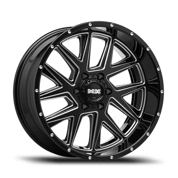 Джанта LENSO MX-Deva 9.0x18 5/127 ET 12 71.5 Черен цвят с полирани ръбове