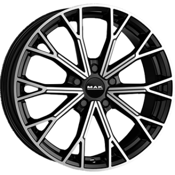 Джанта MAK ASPHALT Gloss Black / Polished 8Jx20" 5x112 ET45 CB57.1