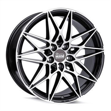 Джанта MAM B2 BLACK FRONT POLISH 8.5Jx19" 5x120 ET35 CB72.6