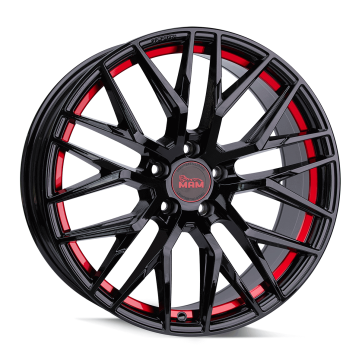Джанта MAM RS4 BLACK PAINTED RED INSIDE 8.5Jx19" 5x112 ET45 CB72.6