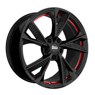 Джанта MAM RS6 BLACK PAINTED RED INSIDE 8.5Jx20" 5x112 ET42 CB66.6