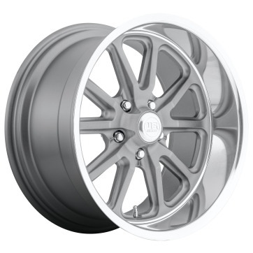 Джанта US Mag 1PC U111 RAMBLER 20X9.5 5x114.3 ET 1 72.56 TEXTURED GRAY W/ DIAMOND CUT LIP