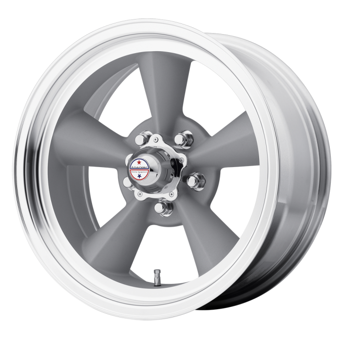 Джанта American Racing Vintage VN309 TT O 15X7 5x120.65 ET -6 83.06 VINTAGE SILVER W/ MACHINED LIP