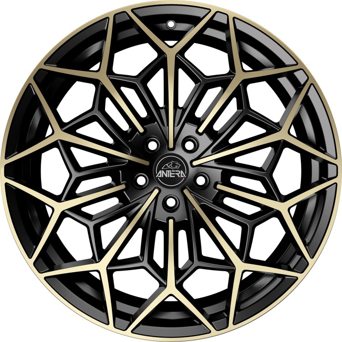 Джанта ANTERA A105 Piano Black Champagne 9.5Jx22" 5x120 ET35 CB64.1
