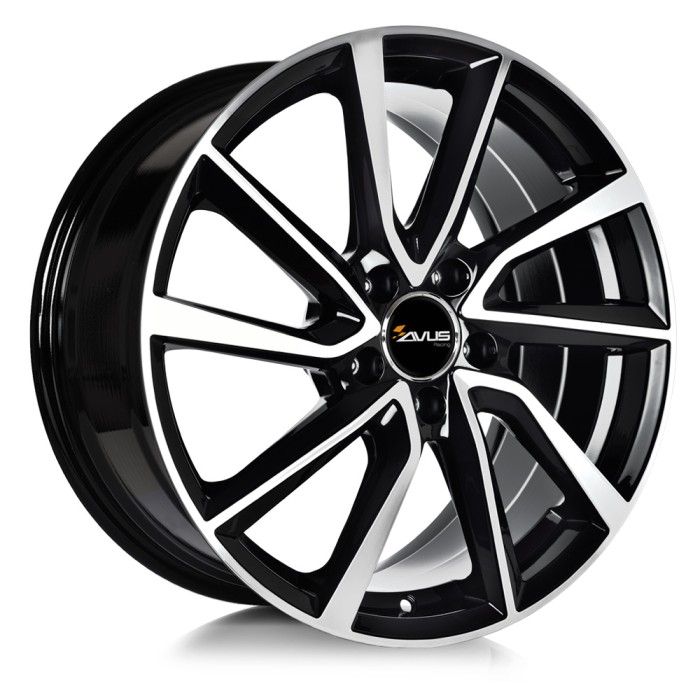 Джанта AVUS AC-518 BLACK POLISHED 7Jx17" 5x108 ET50 CB73.1