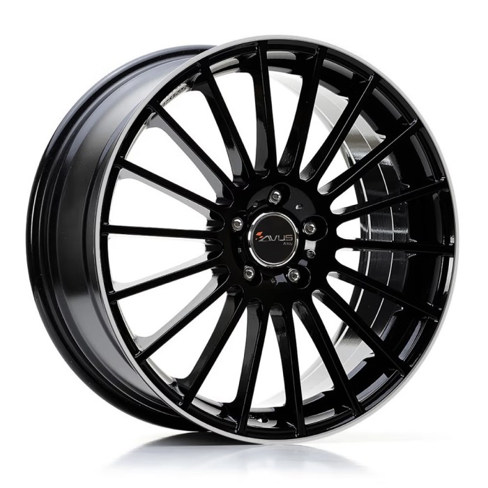 Джанта AVUS AC-M03 BLACK POLISHED LIP 7.5Jx17" 5x112 ET45 CB66.6