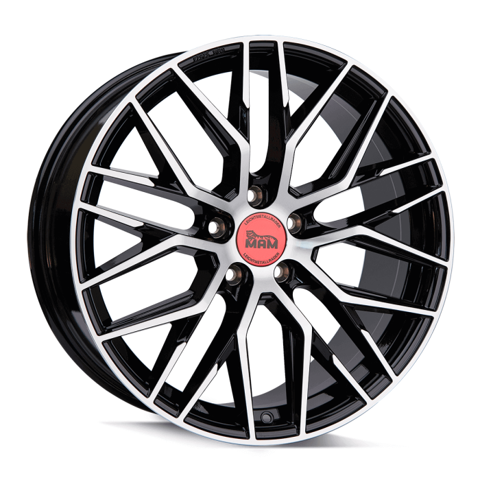 Джанта MAM RS4 BLACK FRONT POLISH 7Jx16" 5x112 ET47.9 CB66.6