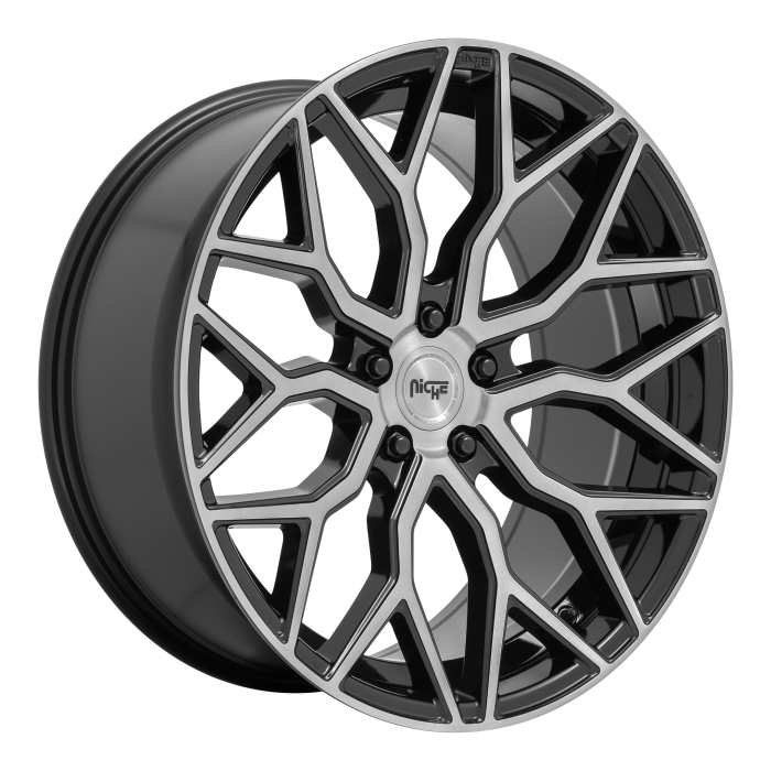 Джанта Niche 1PC M262 MAZZANTI 22X10 5x112 ET 20 66.56 GLOSS BLACK W/ BRUSHED FACE
